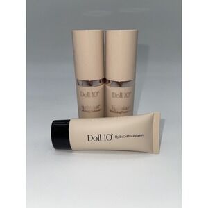 Doll 10 Bundle (2) Hydra Lux (1) Hydra Gel Foundation Tan Makeup
